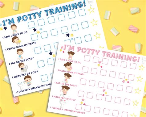 potty chart ideas|potty chart visual.